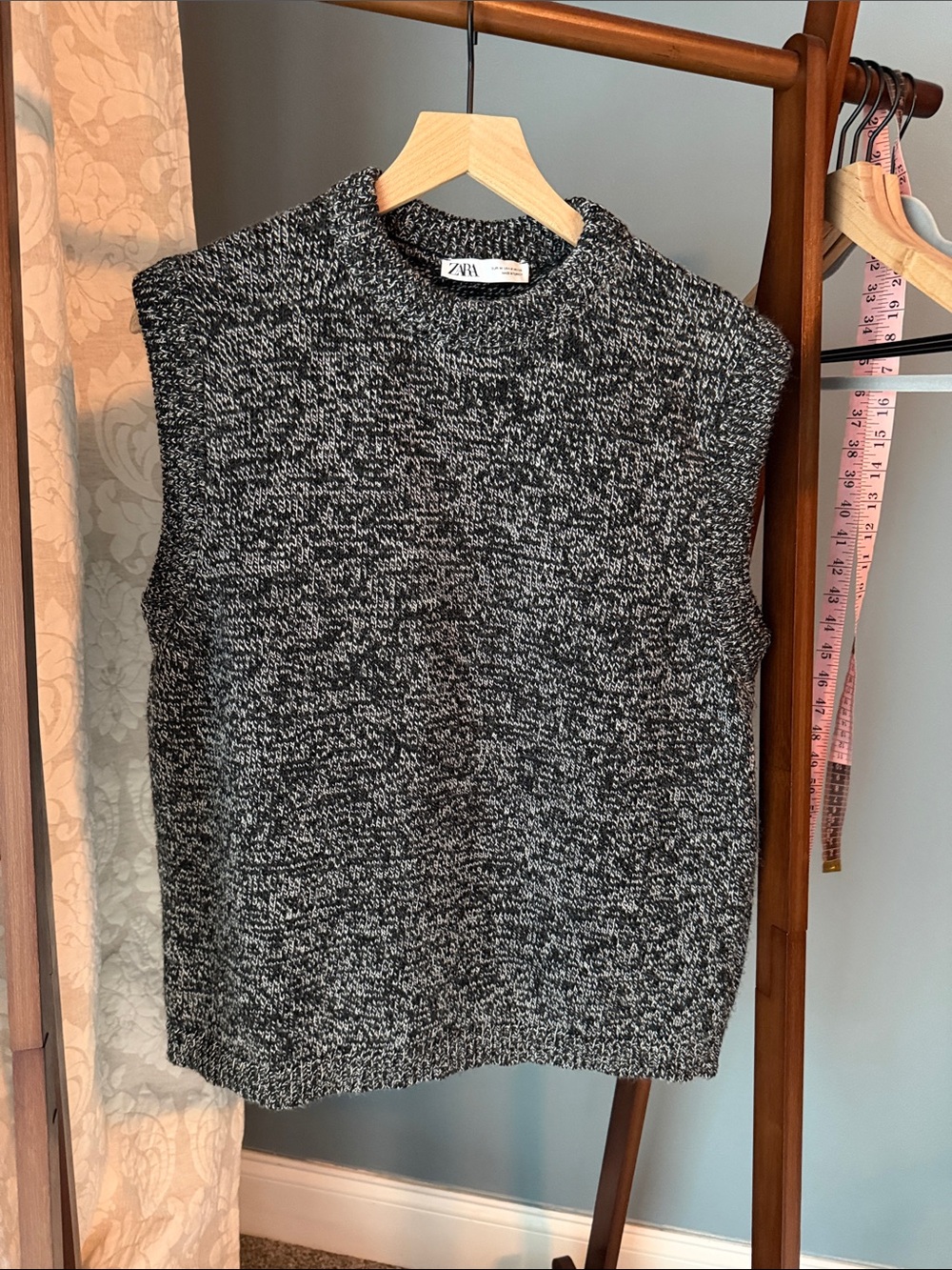 ZARA marled knit sweater vest